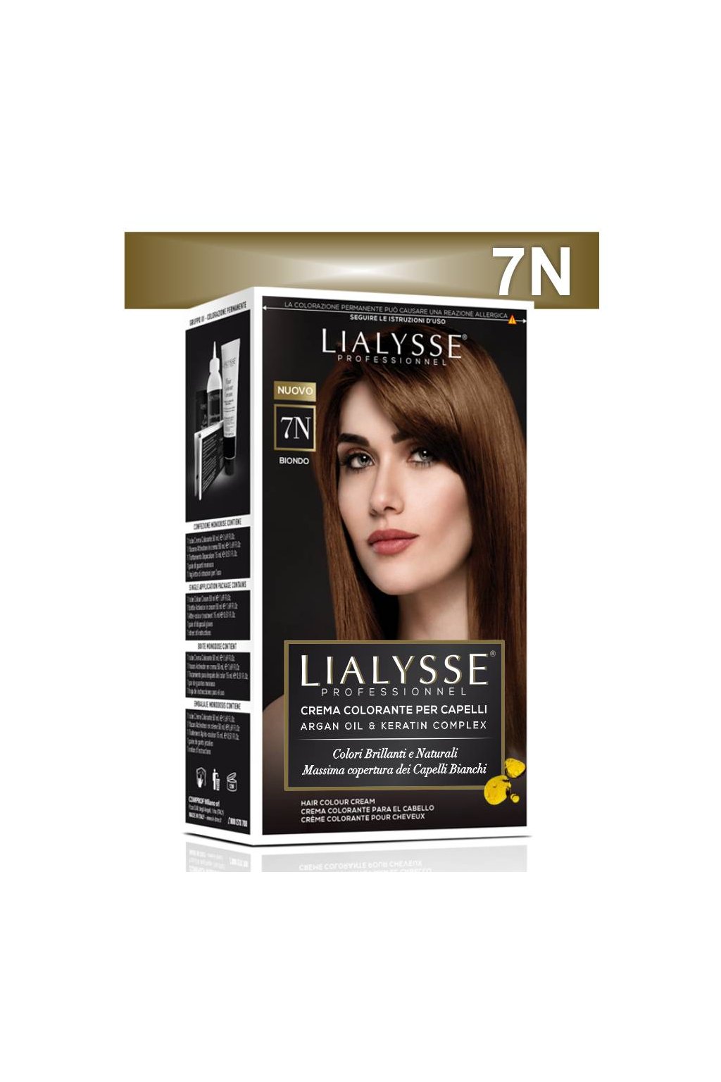 Lialysse Barva SET s arganem a keratinem 7N blond