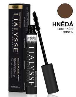Lialysse Barvící řasenka pro oživení a tónování vlasů 18ml - HNĚDÁ