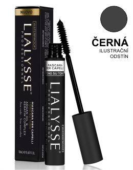 Lialysse Barvící řasenka pro oživení a tónování vlasů 18ml - ČERNÁ