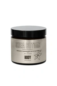 Body By Simona BIO JASMINE Organické ručně vyráběné bambucké máslo se třpytkami 250ml