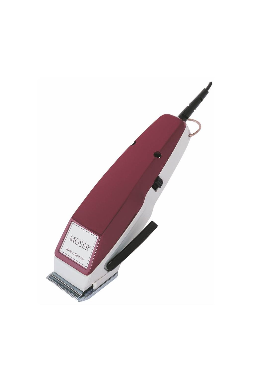 Profesionální STROJEK na vlasy stříhací Moser bordo 1400-0278 SET +nástavce a nůžky