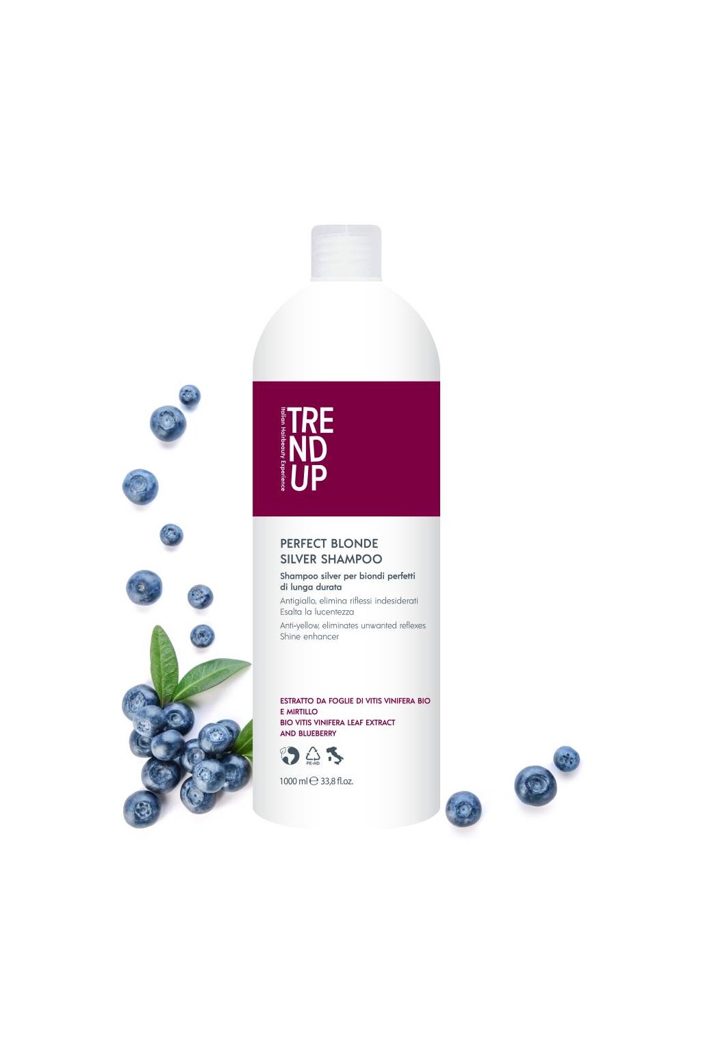 Trend up SILVER Šampon pro blond vlasy, pro neutralizaci žlutých tónů, oživení barvy 1000ml