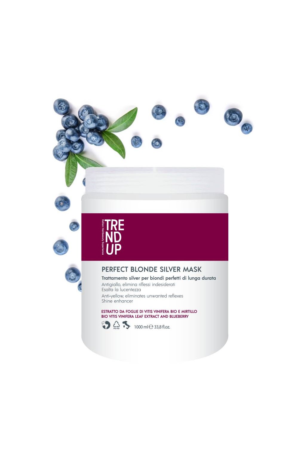 Trend up SILVER Maska pro blond vlasy, pro neutralizaci žlutých tónů, oživení barvy 1000ml