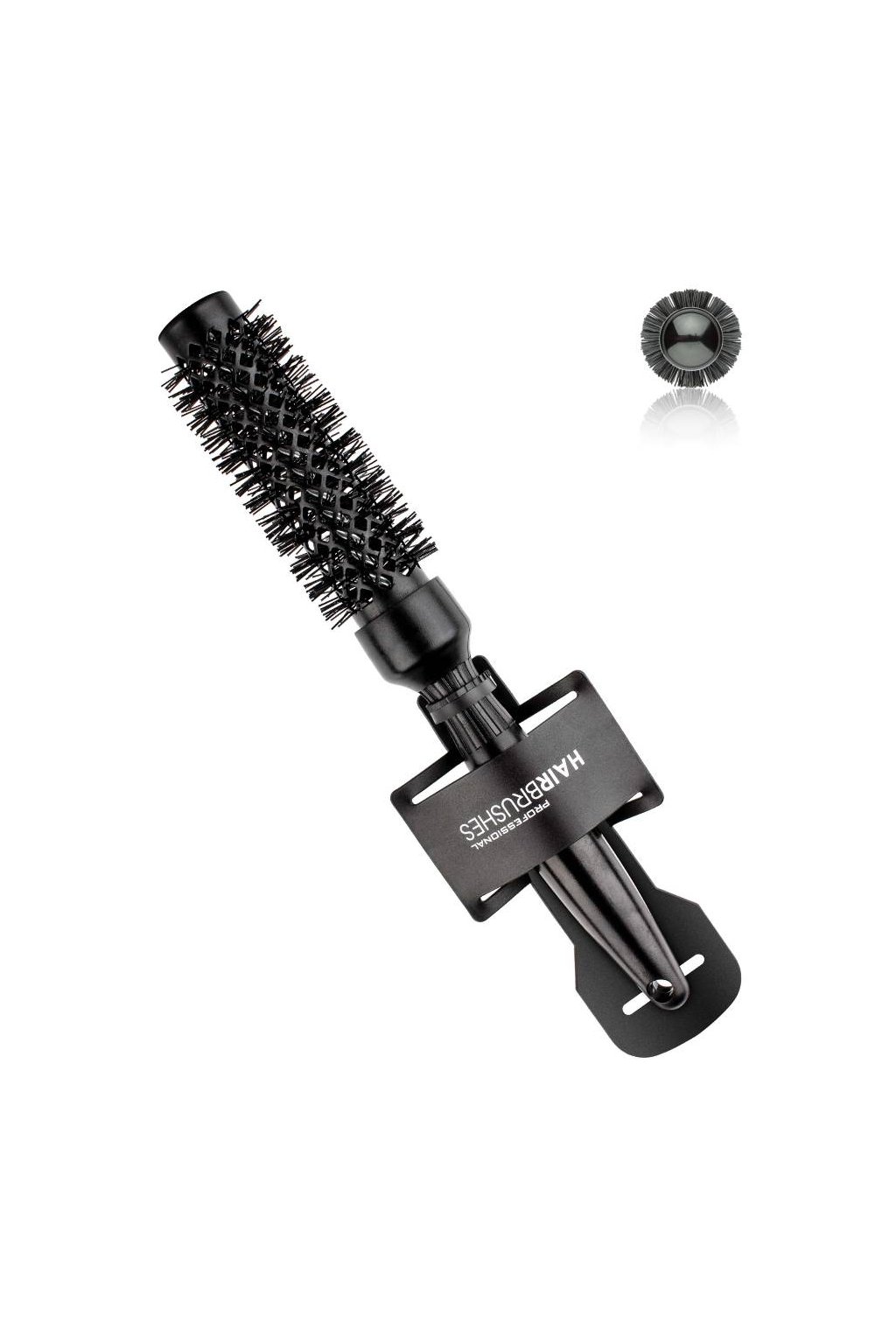 Kartáč Confort Tourmaline Black termický keramický povrch s turmalínem 25mm